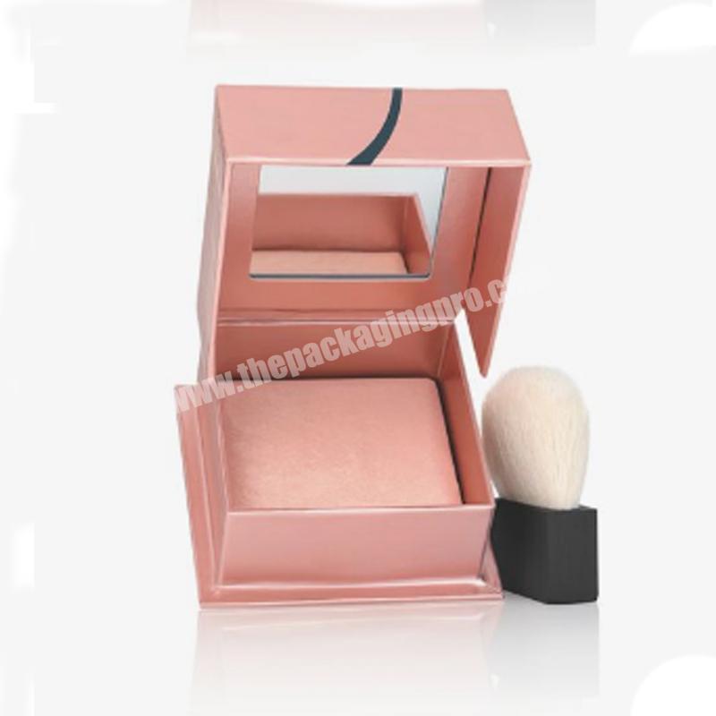 Custom private label beauty make up cosmetic packaging blush palette card board box
