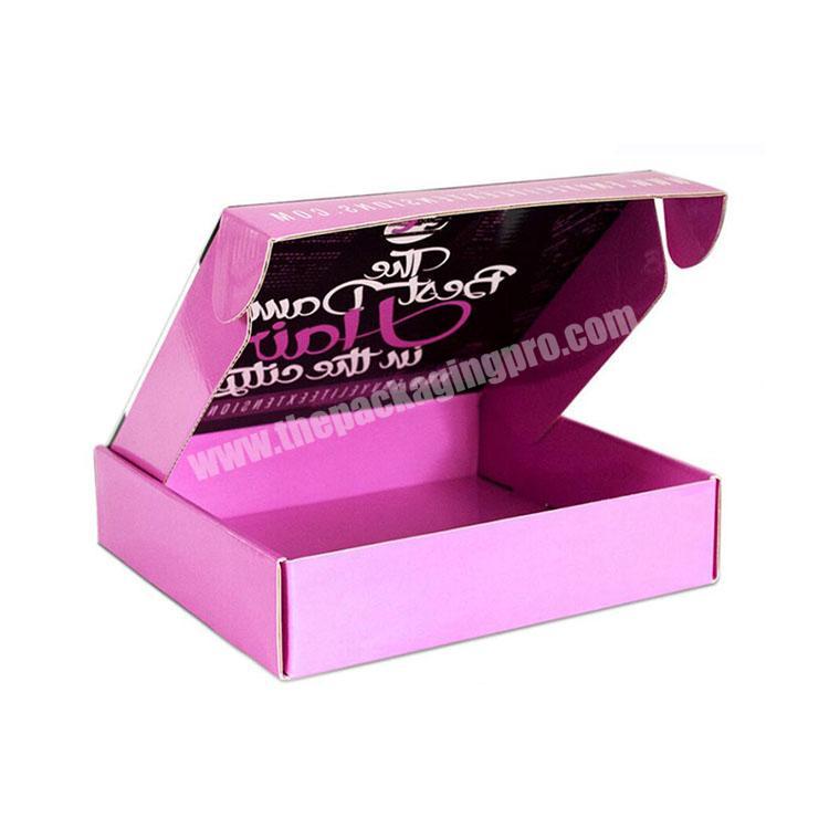 E-commerce Muti-function Printed Corrugated Hair Mailer Box Hair Extension Packaging Box