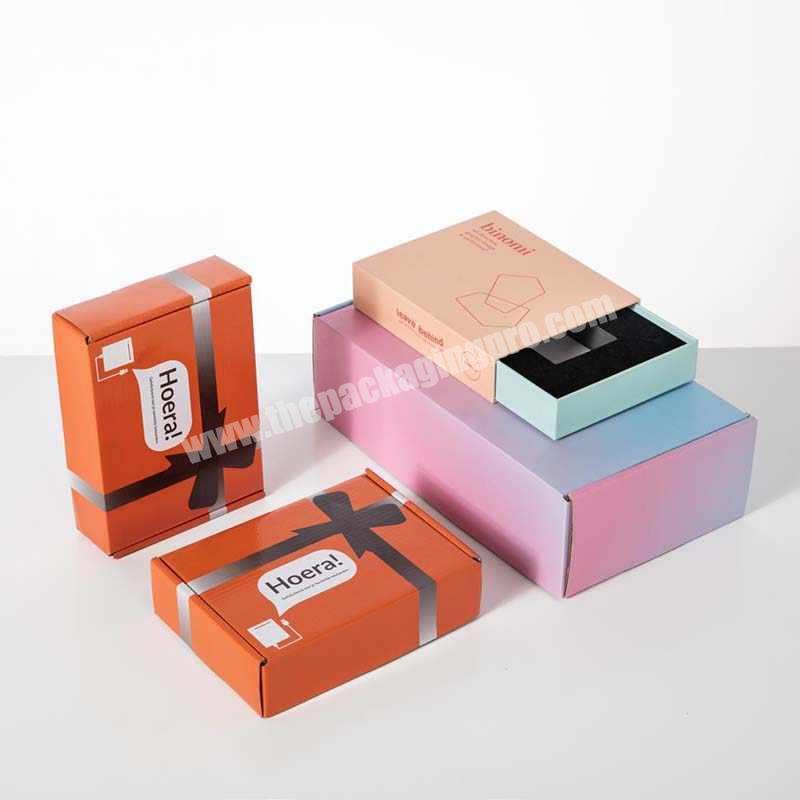 2021 Amazon hot-selling  kraft mailing boxes Custom Logo  Printing Folding Shipping Box