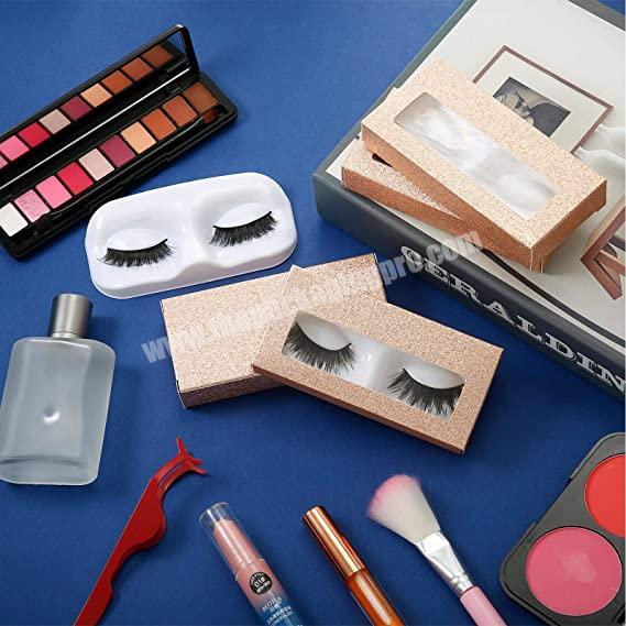 Custom Eyelash Packaging Box with Free Design clear Eyelash Vendor Customized Boxes