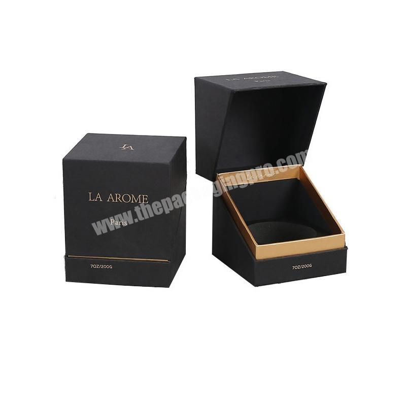 Luxury display candle box handmade gift box for candles magnetic candle box with EVA insert