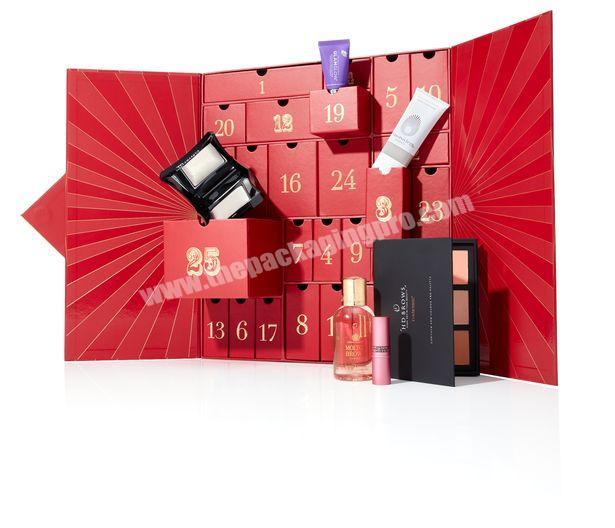 Custom Printed Cardboard Paper Chocolate Cosmetic Skin Care Gift Boxes Ramadan Advent Calendar Box