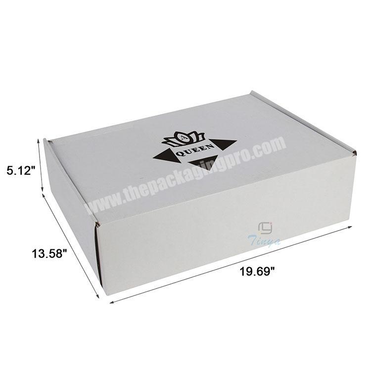 wholesale fold shipping corrugated white box