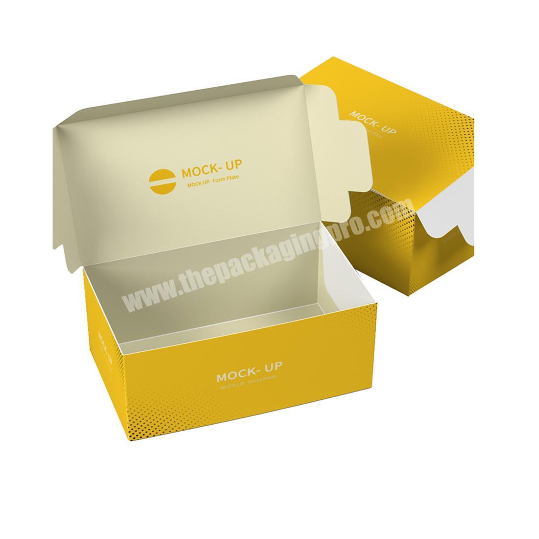 Custom logo Foldable Corrugated Clothes Gift Box for friends