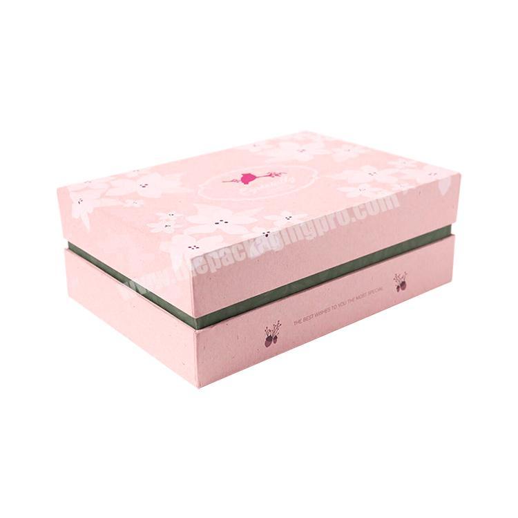 High Quality Corrugated White Embossing Flower Pink Luxury Extra Packaging Large Gift Boxes Lids Small Hat Box With Lid
