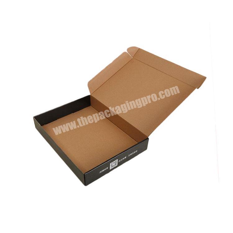 Tuck Flap Black Packing Folding T Shirt Wholesales Direct Factory Fashionable Looking Paper Board Packaging Box For Bedding Set