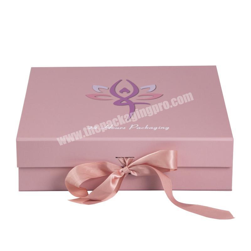 Custom Luxury Valentines Day Gift Clothing Tissue Paper Magnetic Folding Packaging Box