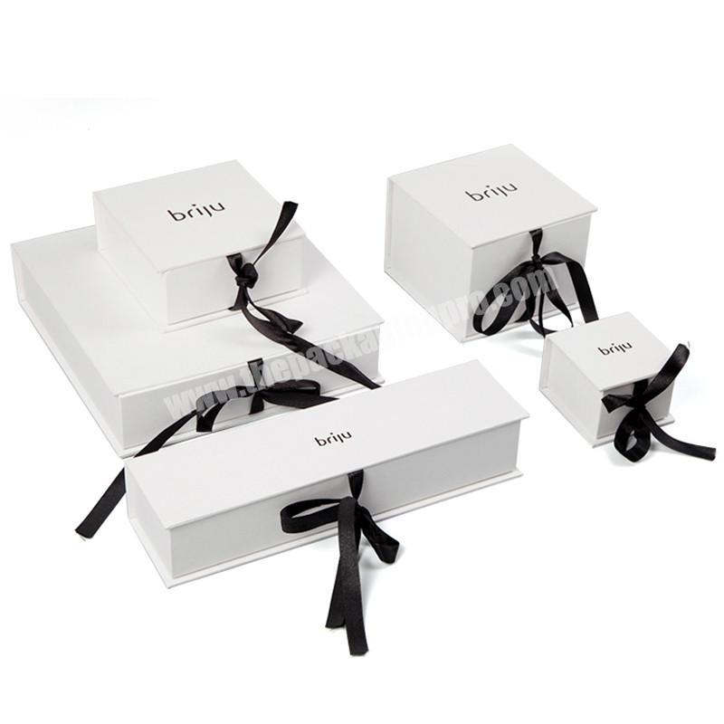 custom luxury folding paper wedding dress gift box with magnetic
