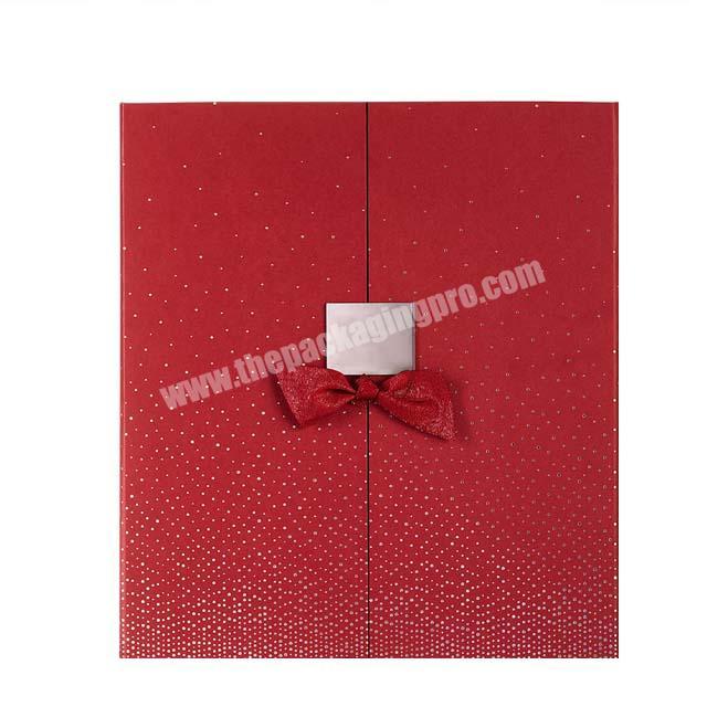 2021 hot sale in Amazon and Ebey custom advent calendar packaging box with 24 drawers
