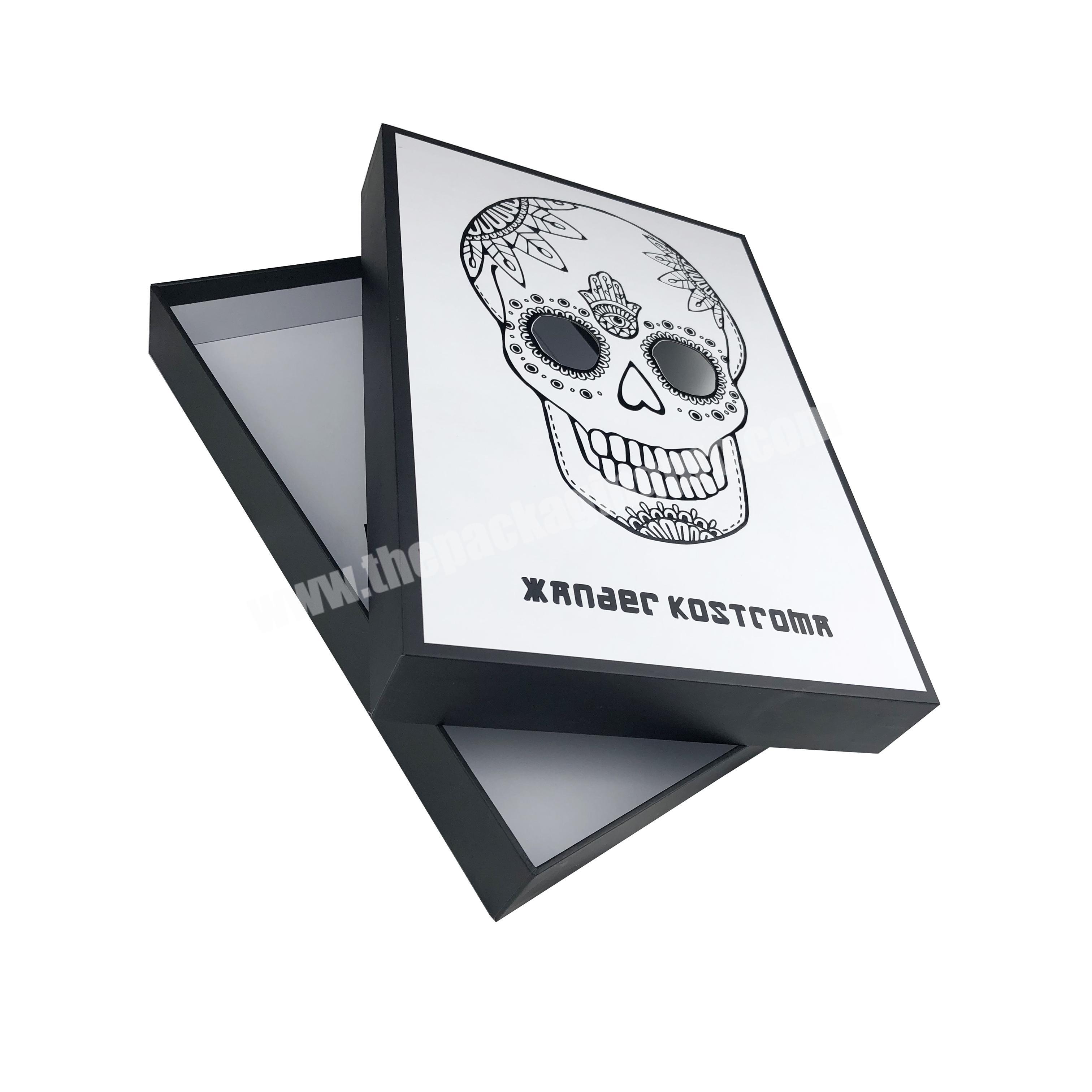 Custom logo printing skeleton gift box paper box for Halloween