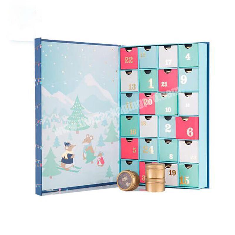 Wholesale Custom Printing Christmas Advent Calendar Box For Chocolate