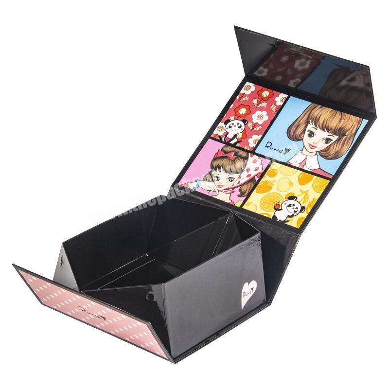 Custom Foldable Cardboard Colorfule Gift Box Magnetic Custom Magnetic closure Folding Gift Packaging Box