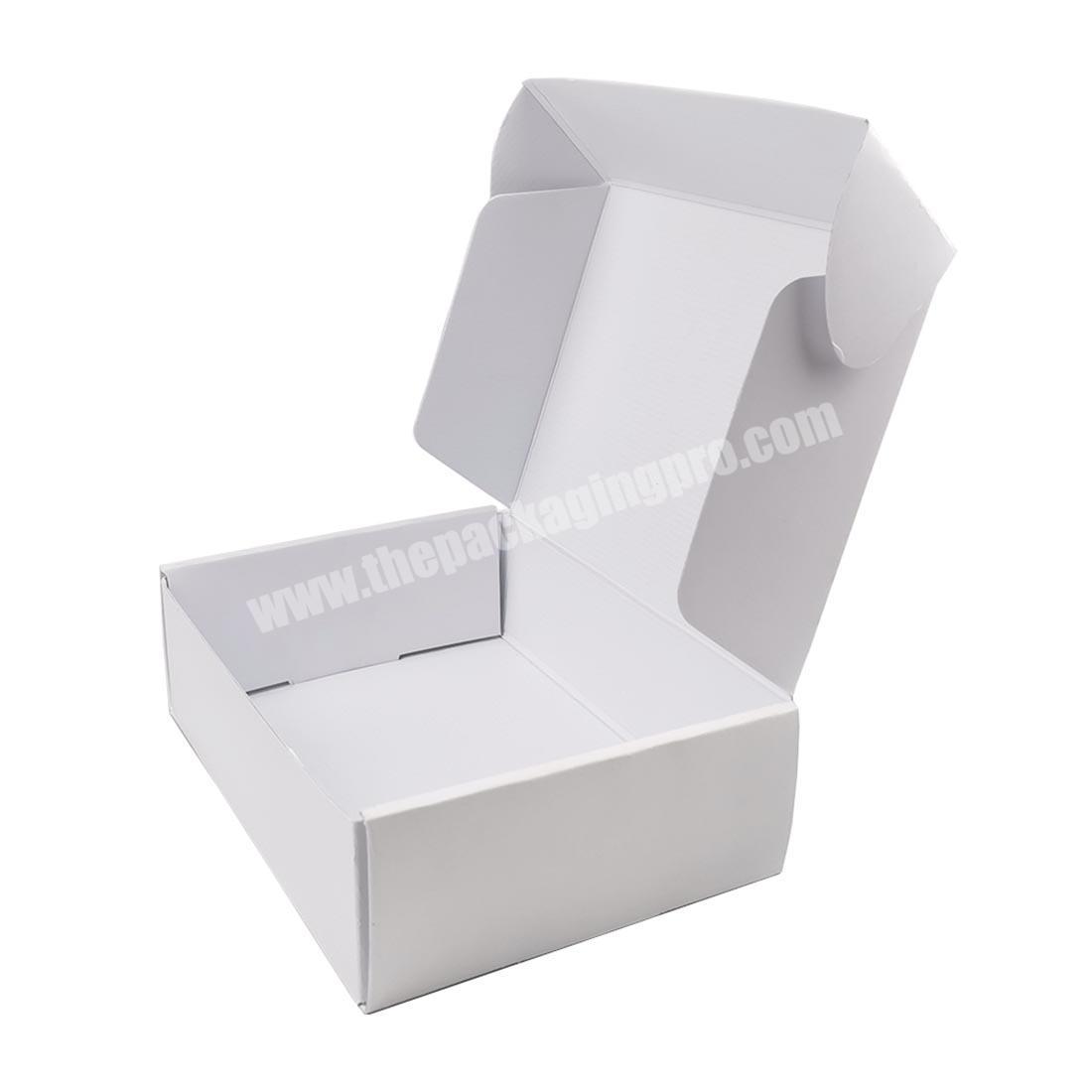 Custom logo folding white clothes packaging box for cute baby