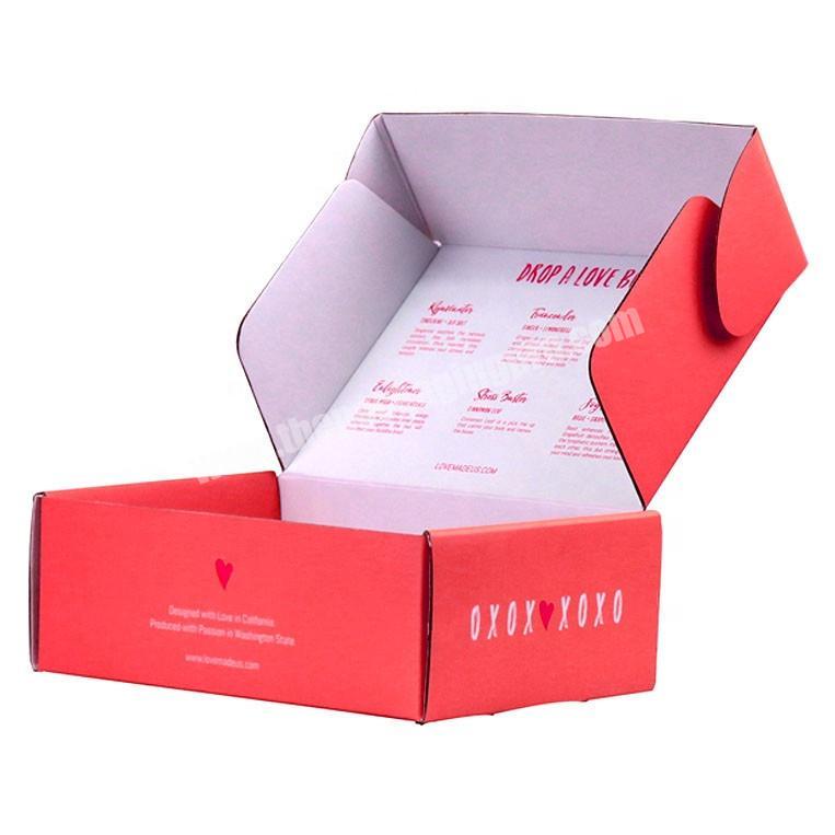 Printed Single Matt Lamination Gift Paper Package Postal Boxes Mailing 11x9x3 Shipping Corrugated Box