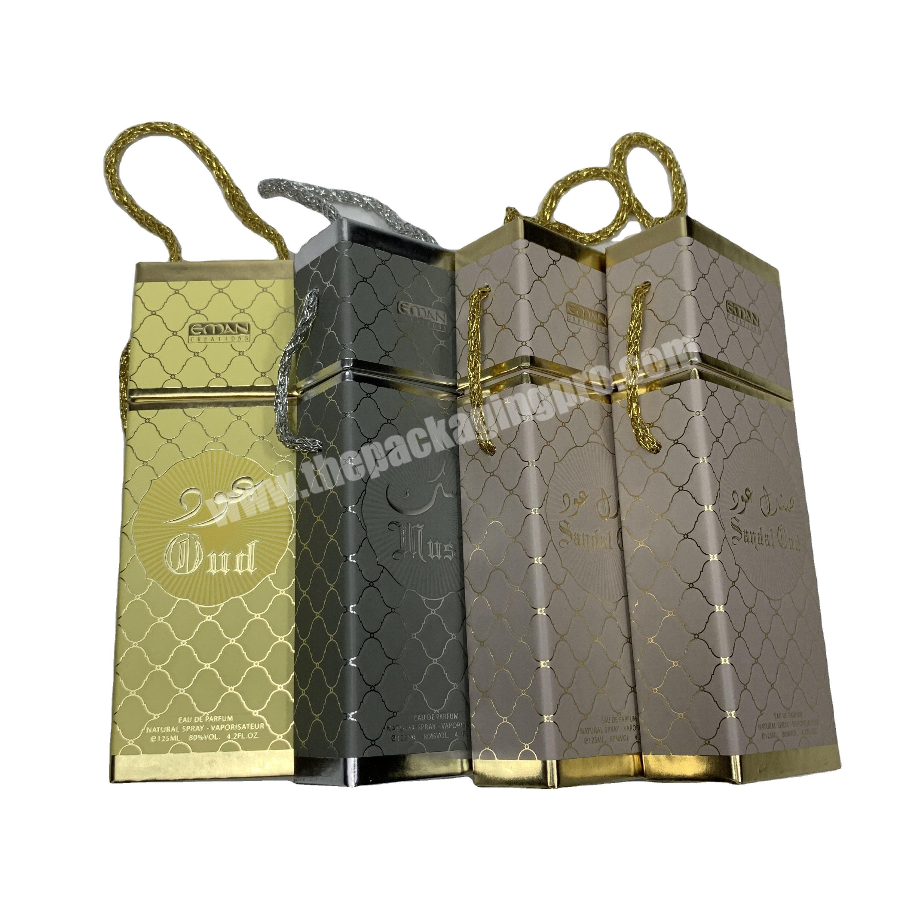 New design Printing perfume box packaging paper box  for empty bottle