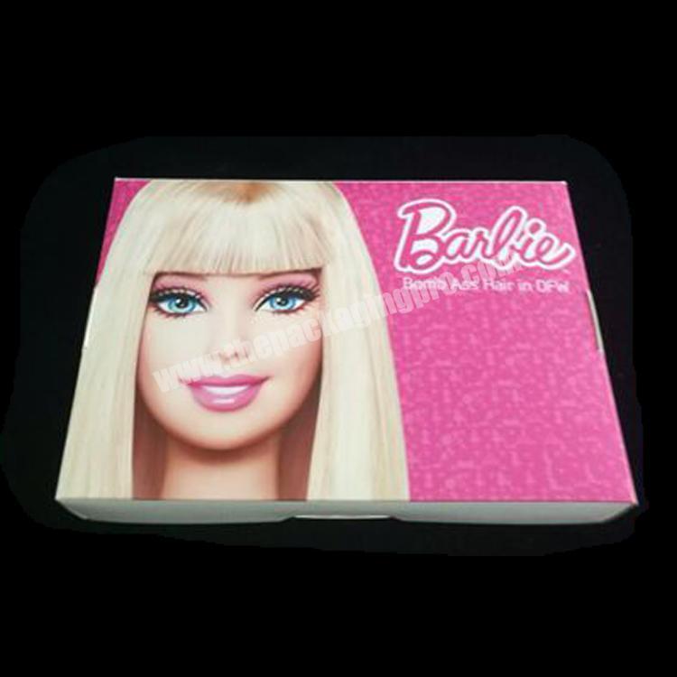 Wholesale Cardboard White Embossing Magnetic Wholesale Wig Box Custom Logo Satin Hair Extension Packaging