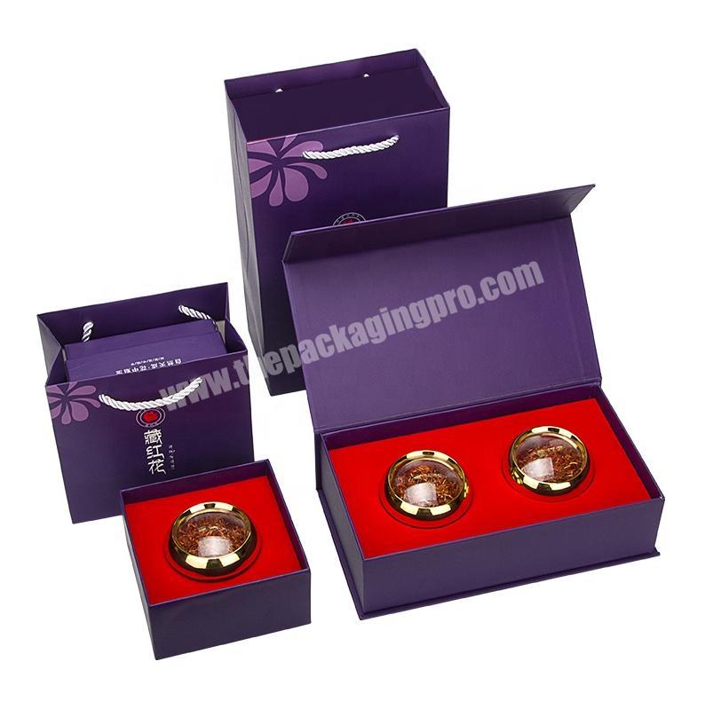 2021 new custom high quality saffron gift box printing logo custom size color
