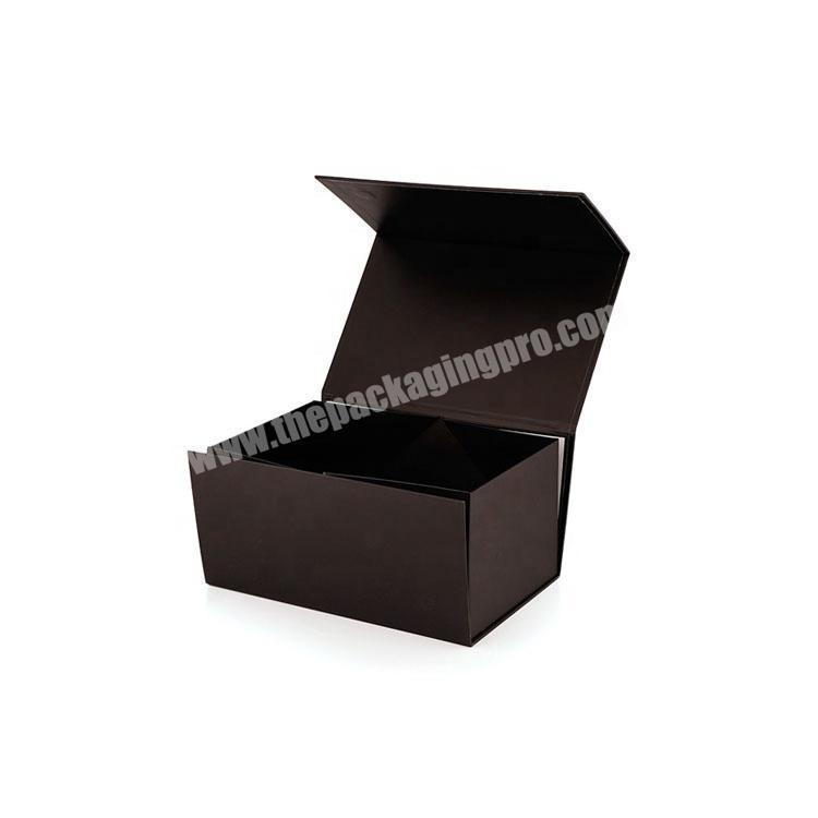 Size Kraft Mixed Color Lamination Sweet Closures Window Lid Collapsible Box Black Cardboard Magnetic Closure Paper Boxes