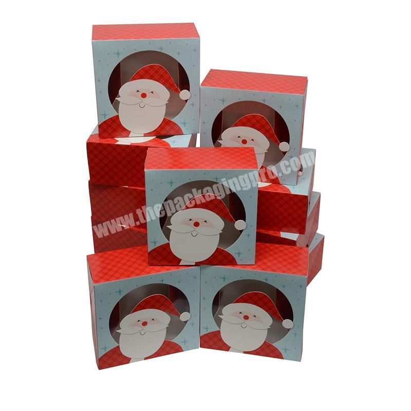 Factory Direct sales Christmas card sent to friends at Christmas box new simple red style gift box