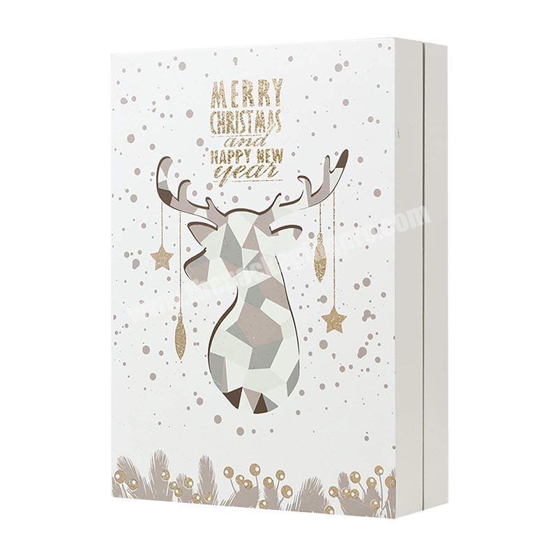 Hot-selling new products Christmas custom advent calendar packaging cardboard gift box
