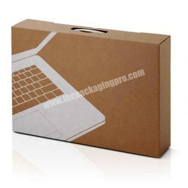 Corrugated Mailer Laptop Shipping Custom Logo Printed Cardboard Laptop Computer Box With Handle