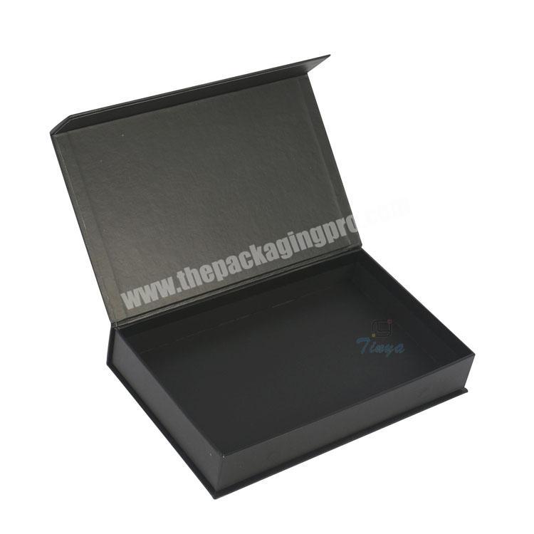 Matte black paper jewellery ring box
