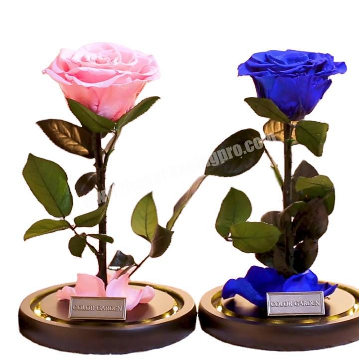 2021 hot sale in Amazon and Ebey custom forever roses with luxury glass cover