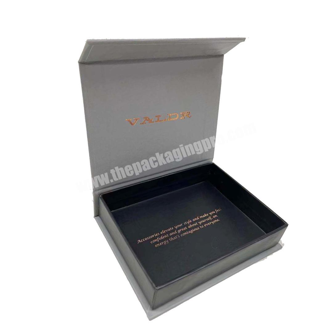 Custom logo black magnetic gift box printing letter magnet packaging box