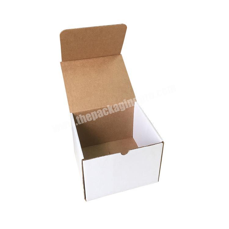Professional factory popular plain white or brown corrugated cardboard package packing boxes for shipping
