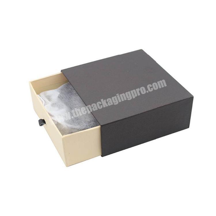 customized luxury hard box packaging paper drawer pull out packaging box recycled