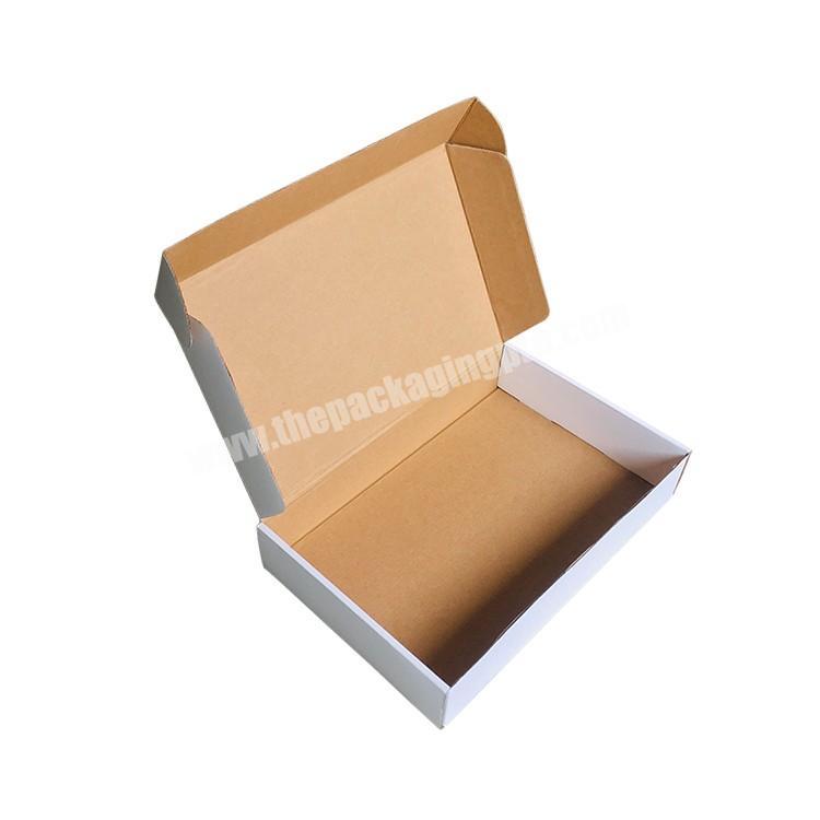 Professional factory popular plain white or brown corrugated shipping packaging mailing mailer boxes