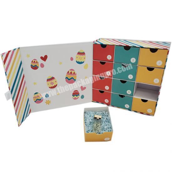 New design advent calendar chocolate Christmas box for candy packaging