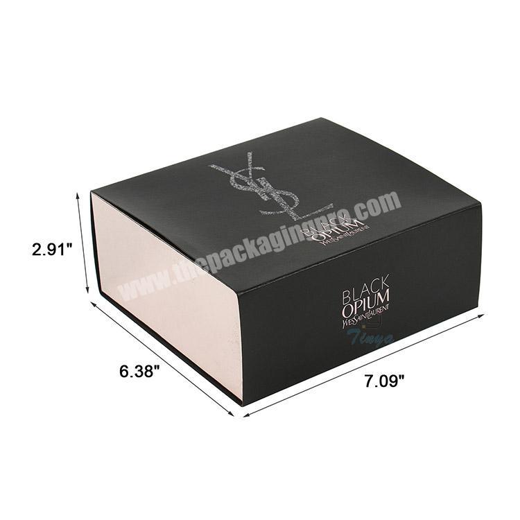 packaging cosmetic custom cardboard black paper match box