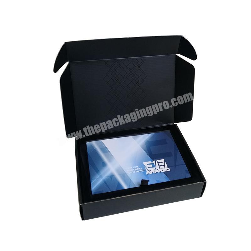 mengsheng shipping customized black color EVA insert ribbon design card art video gift box