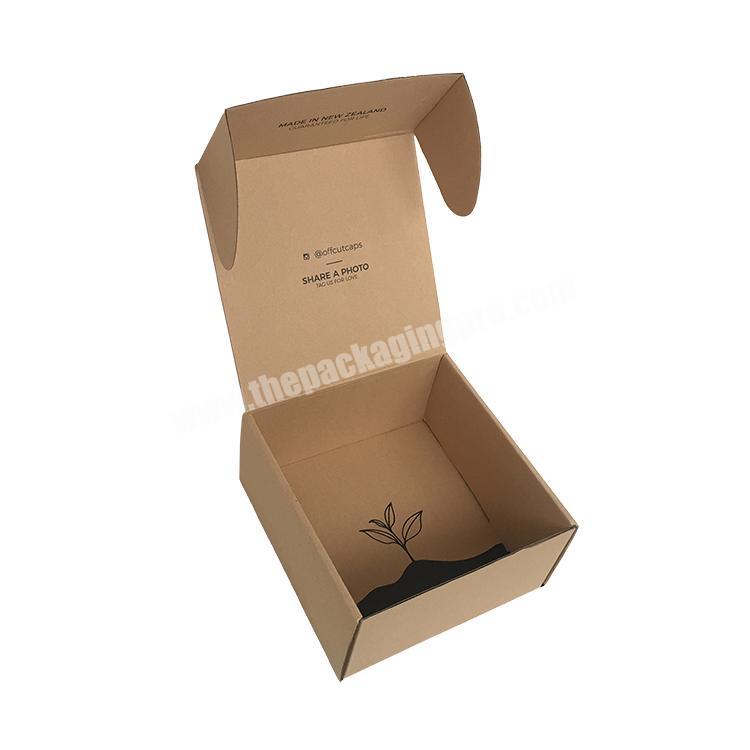 Recycled Gift White Varnishing Food Front Tuck Postal Paper Fine Quality Packaging Corrugated Custom 5x5x5 Mailer Box