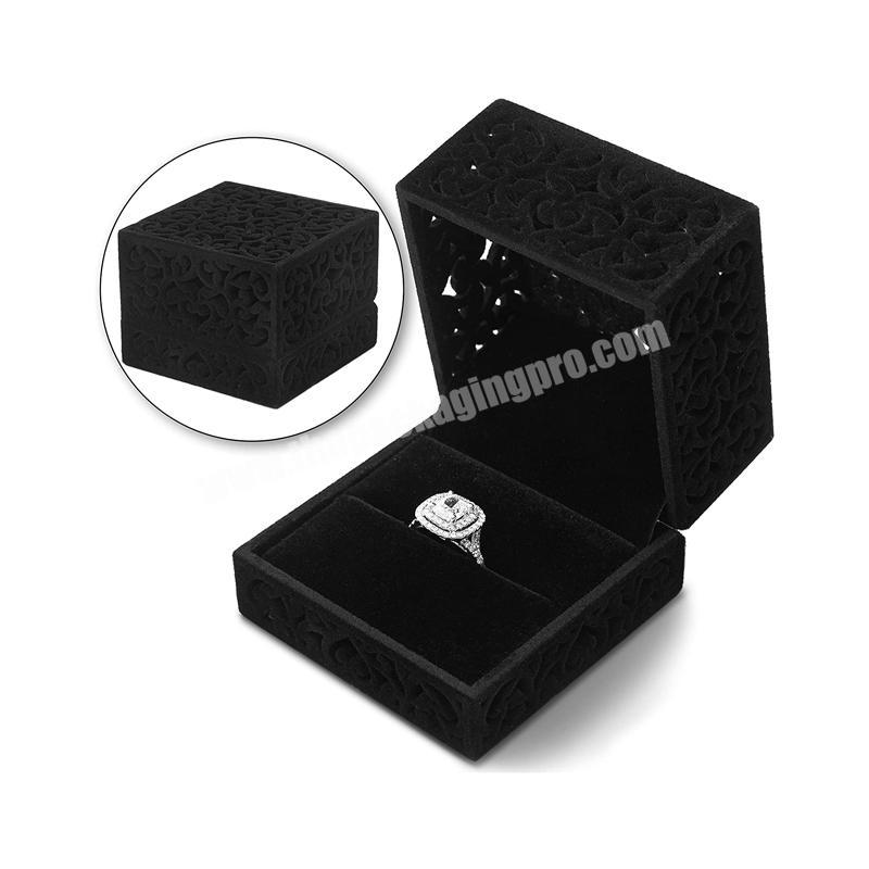 2021 new wholesale factory price luxury custom size wedding creative ring empty packing box