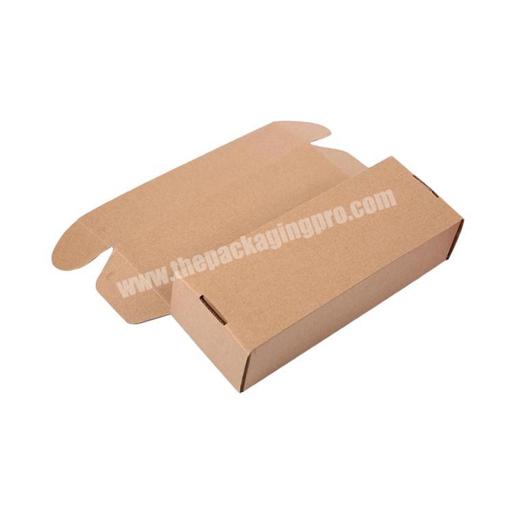 Brown Hot Stamping Gold Silver E-commerce Tuck Top Packaging Box Strong Kraft Edge Protector Emballage Miel Waxed Coated Carton