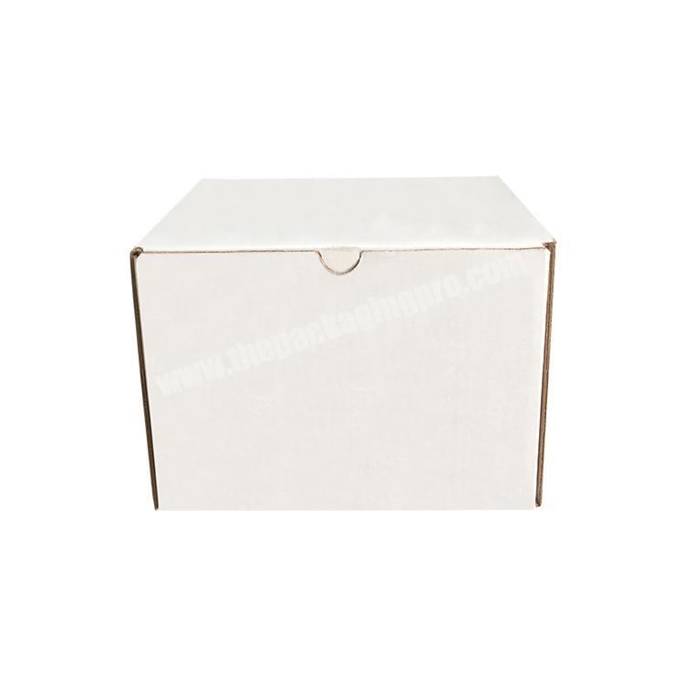 Professional factory popular plain white or brown corrugated cardboard tuck top nice postage boxes
