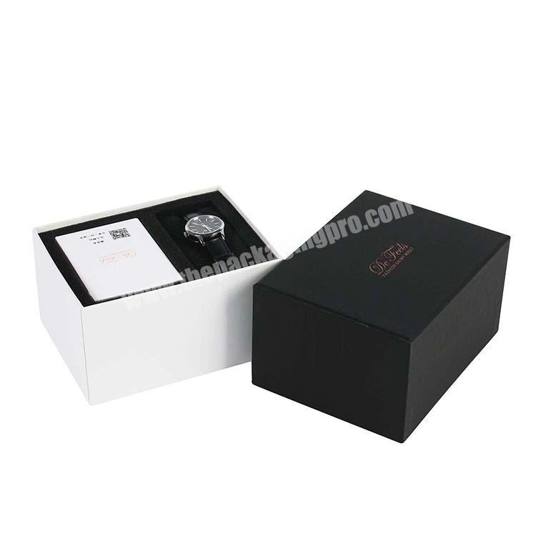 Luxury black box wrist watch packaging