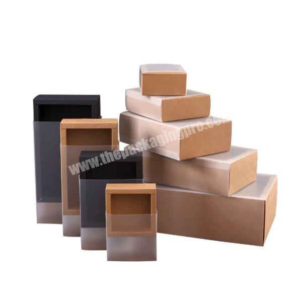 2021 Customized eco friendly printed pvc kraft paper packaging boxes