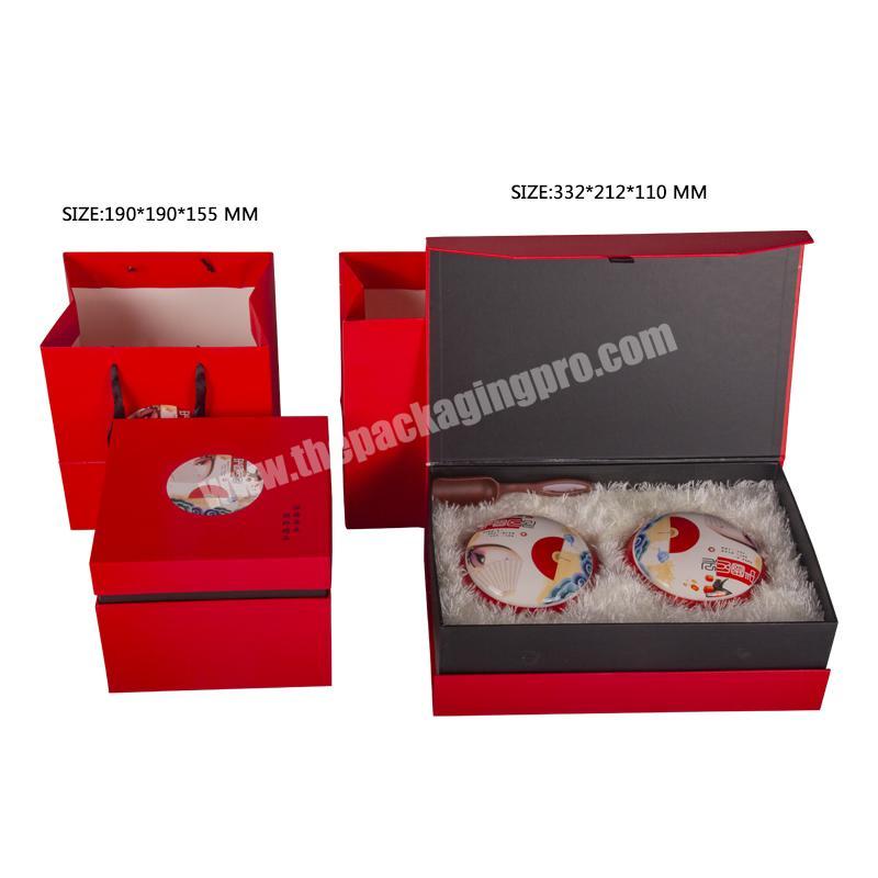 Custom cardboard packaging box magnetic closure gift box for tea