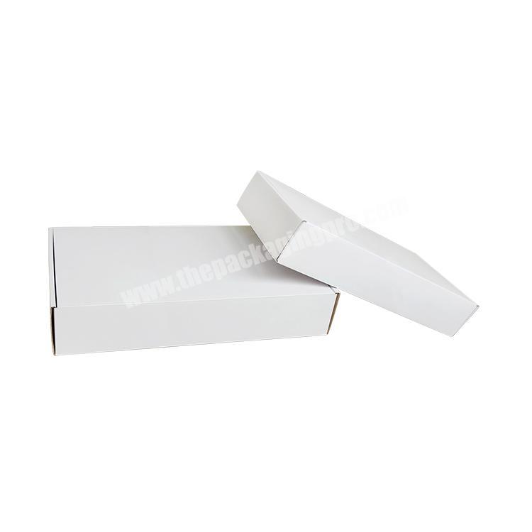 Professional factory popular plain white or brown corrugated clothing supplies large shipping boxes