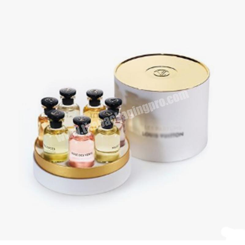 Custom printed paper tube box for 30 mls essential oil / sample perfume bottle packaging