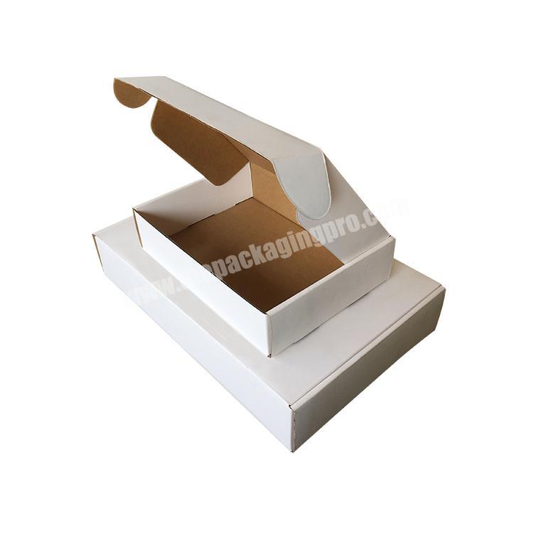 Logo Printed Professional Factory Popular Plain White Brown Kraft Eco Corrugated Small Gift Mailer Cd Shipping Box