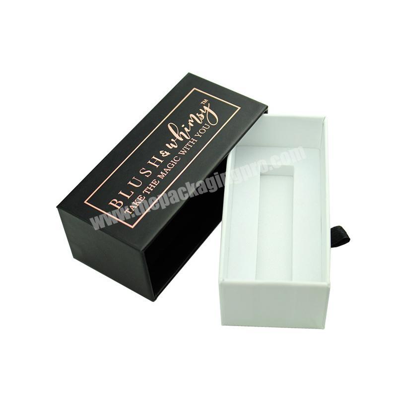 High quality skin care products gift box drawer type with EVA