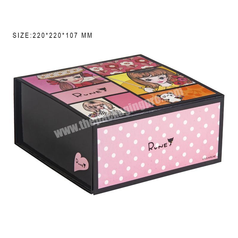 Packaging Jewelry Eyelash Custom Paper Cardboard False Chocolate Magnetic Closure Folding Gift Box