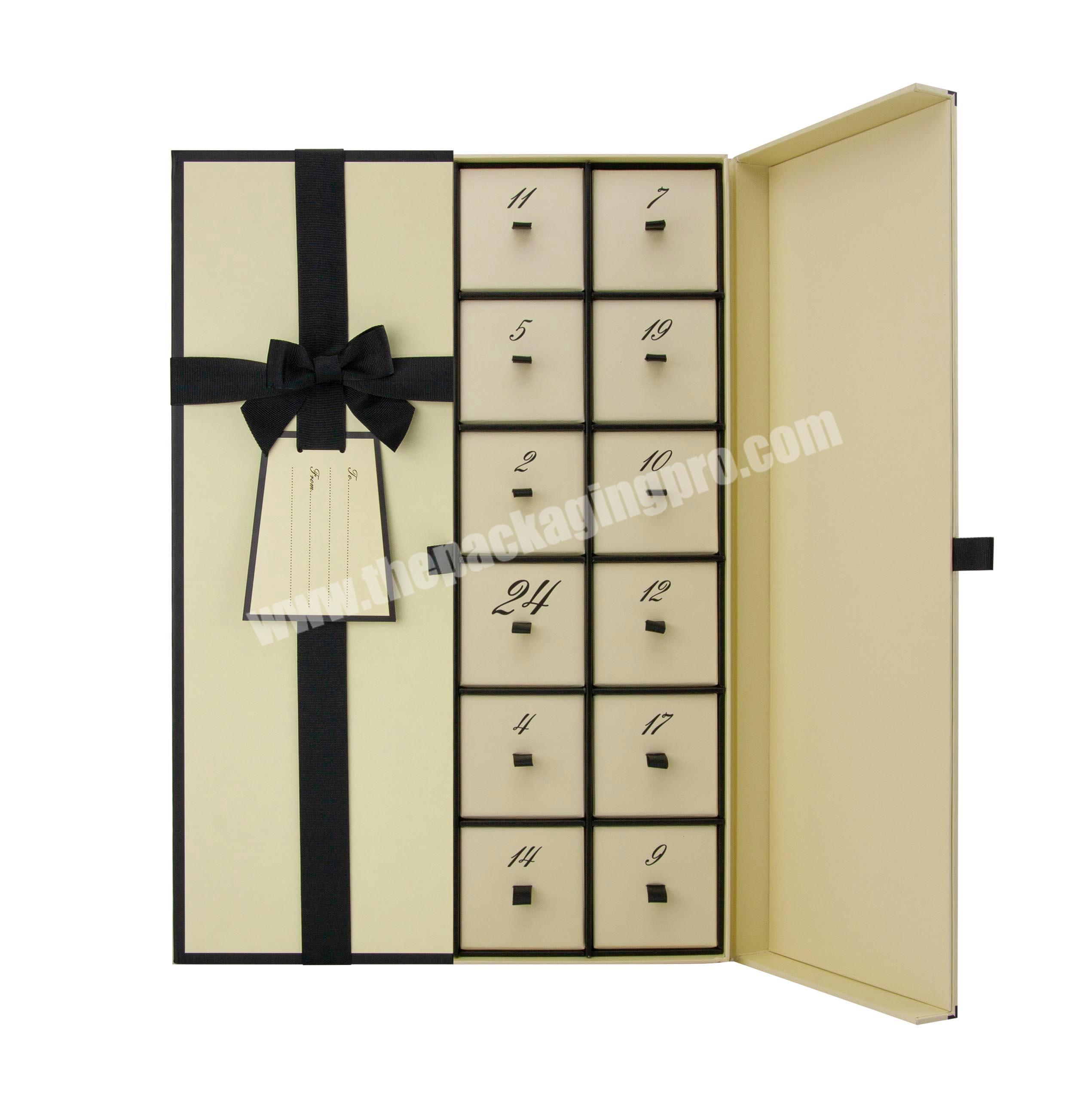 2021 hot sale in Amazon and Ebey  custom advent calendar packaging box 12 /24 days