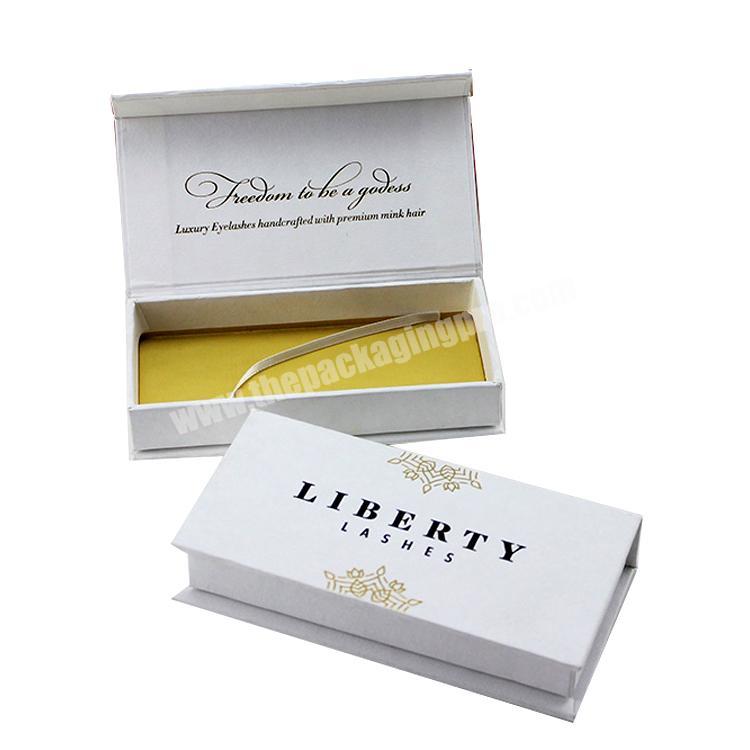 Packing Luxury False Empty Lash Packaging Private Label Custom Shape Oem High Quality White Eyelash Box