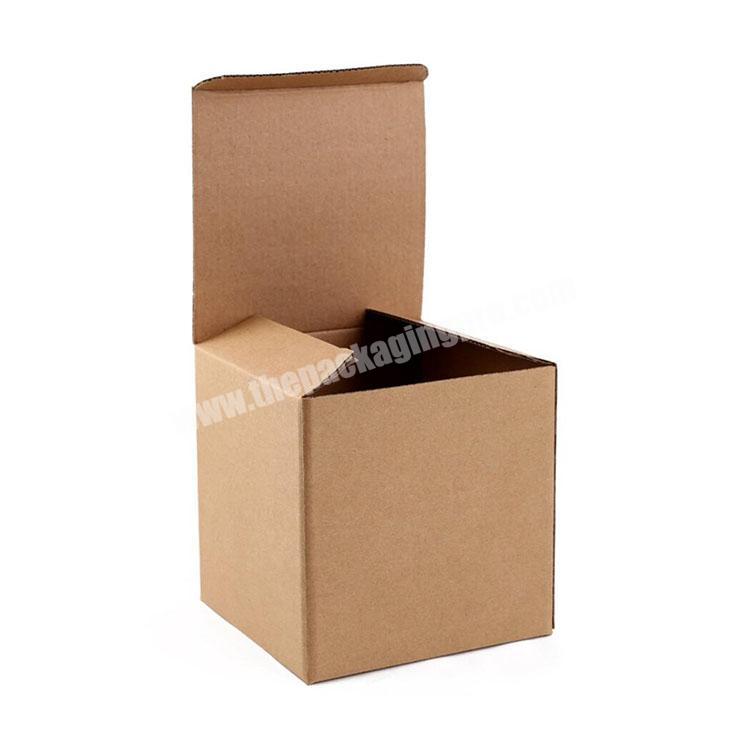 Professional manufacturer flap cover lock bottom decorative kraft brown paper gift packaging box custom logo