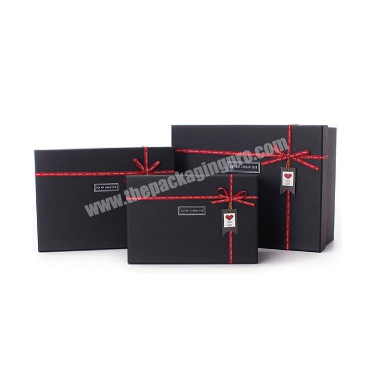 High Quality Corrugated Embossing Flower Marble Lid And Bottom Black Hat Box For Purse Packaging